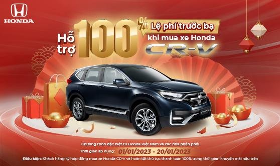Giá xe oto Honda tháng 1 - Honda Crv tiếp tục giảm 100% Thuế trước bạ